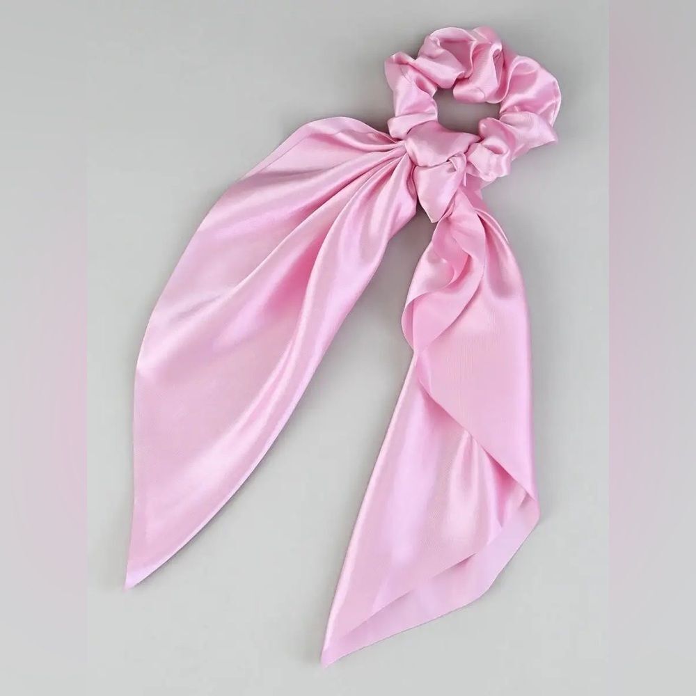 Elegant Pink Hair Scrunchie K79